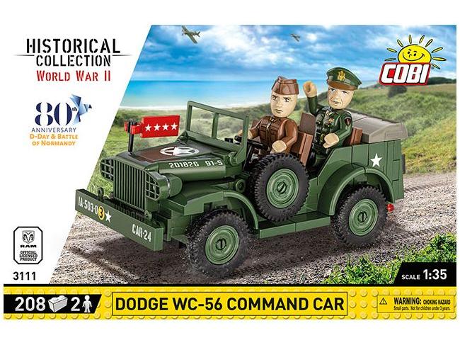 Dodge WC-56 Command Car WWII (202 pcs) Cobi Brick Build Kit-Cobi-Diecast Model Centre