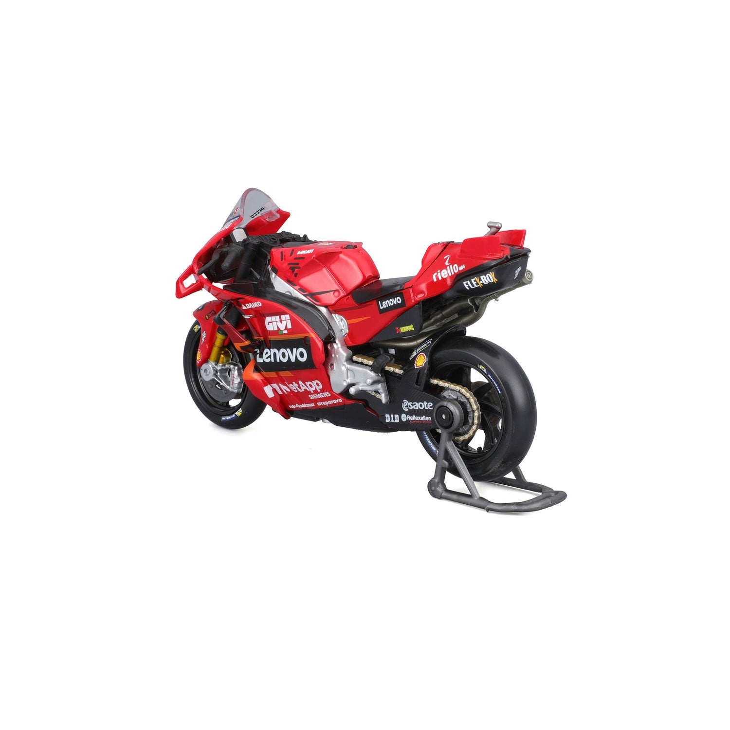 Ducati Desmosedici GP24 Lenovo GP Racing #1 MotoGP 2024 Francesco Bagnaia 1:18 Scale Motorcycle Model