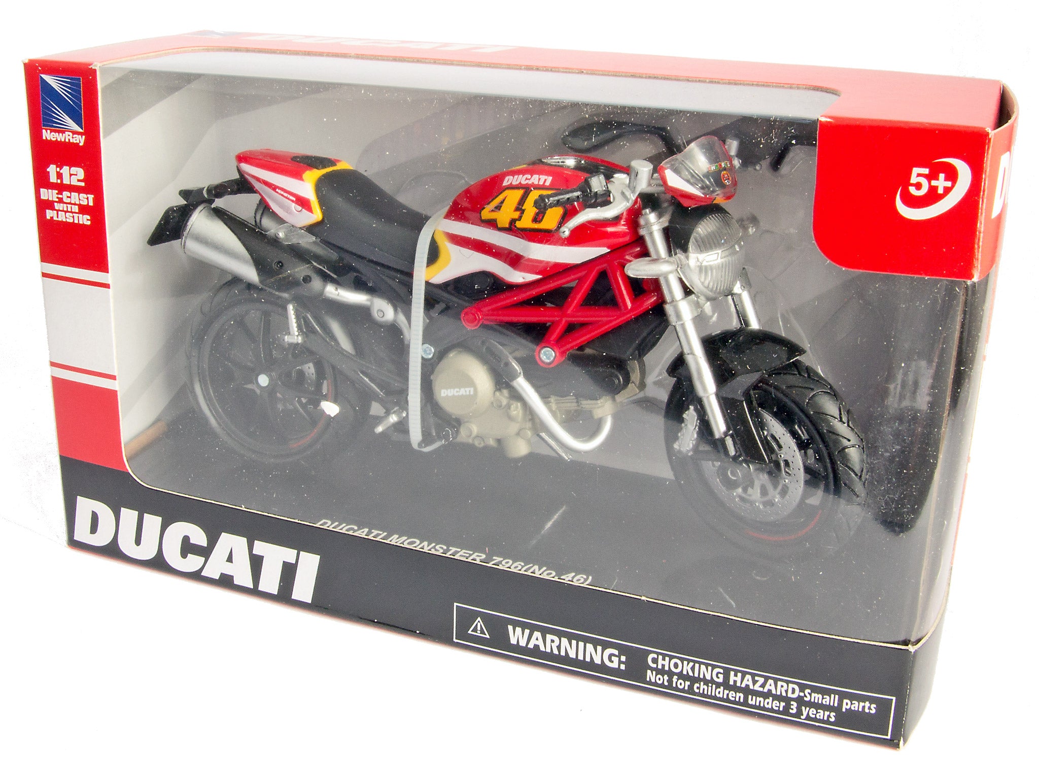 Ducati Monster 796 #46 1:12 Scale NewRay Diecast Model Motorcycle-NewRay-Diecast Model Centre