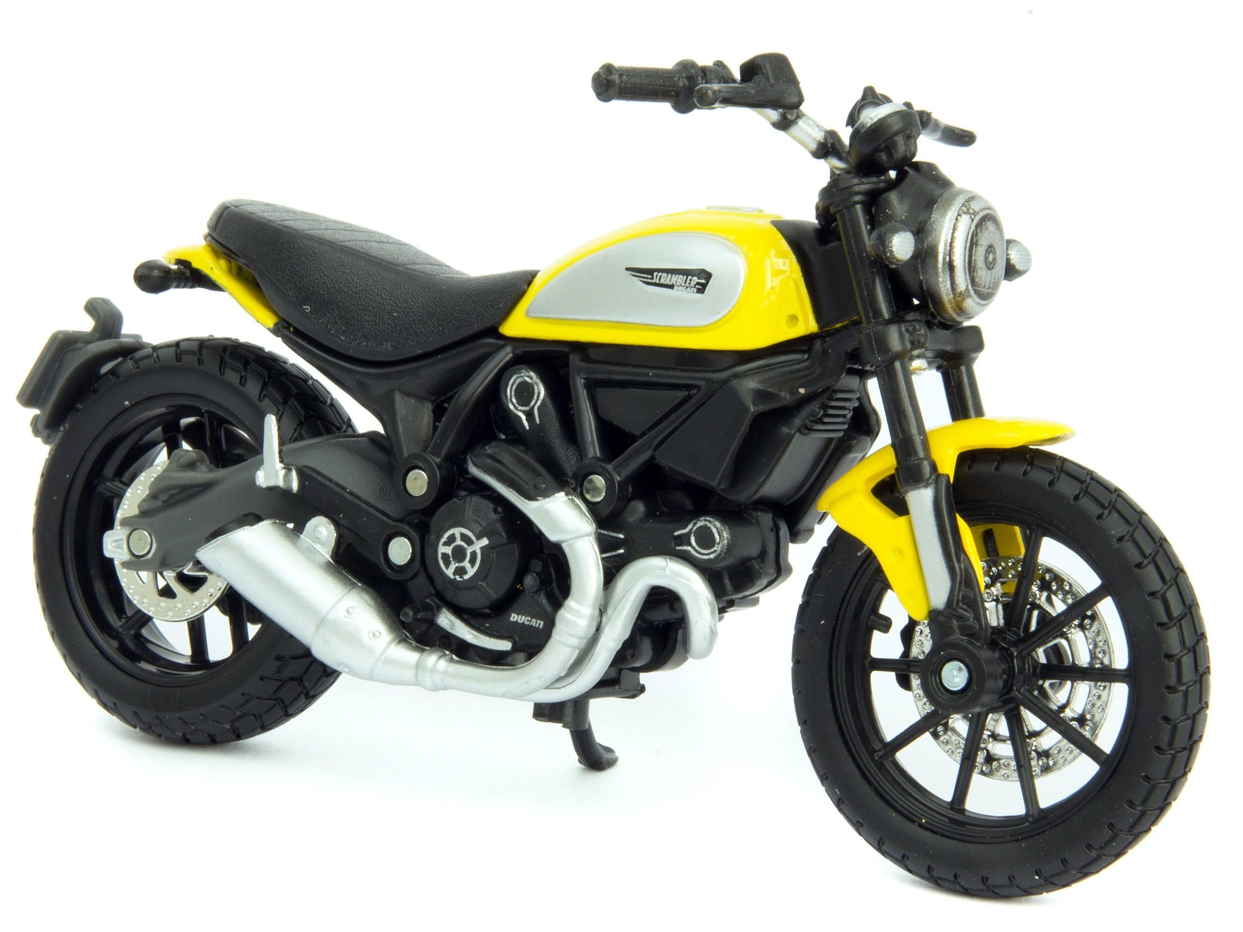 Ducati Scrambler Yellow 1:18 Scale Maisto Diecast Model-Maisto-Diecast Model Centre