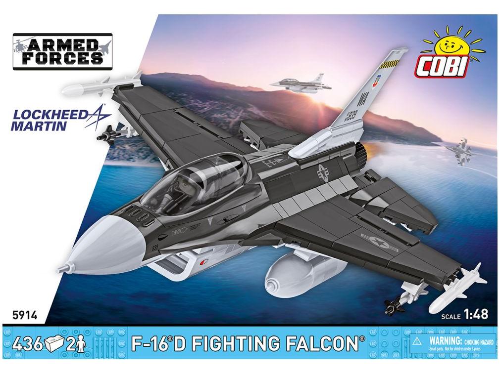 F-16 C Fighting Falcon Armed Forces (438 pcs) Cobi Brick Build Kit-Cobi-Diecast Model Centre