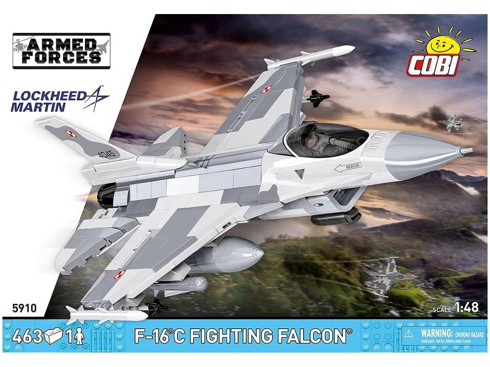 F-16 C Fighting Falcon Armed Forces (460 pcs) Cobi Brick Build Kit-Cobi-Diecast Model Centre