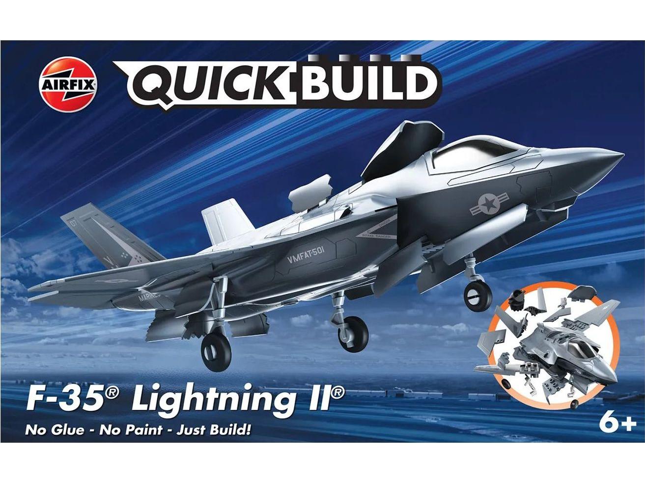 F-35B Lightning II Airfix QUICKBUILD Plastic Kit-Airfix-Diecast Model Centre