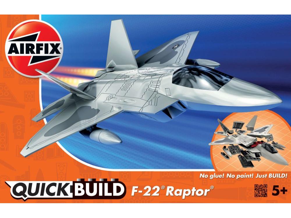 F22 Raptor Airfix QUICKBUILD Plastic Kit-Airfix-Diecast Model Centre