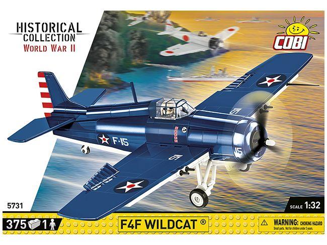 F4F Wildcat Northrop Grumman WWII (375 pcs) Cobi Brick Build Kit-Cobi-Diecast Model Centre