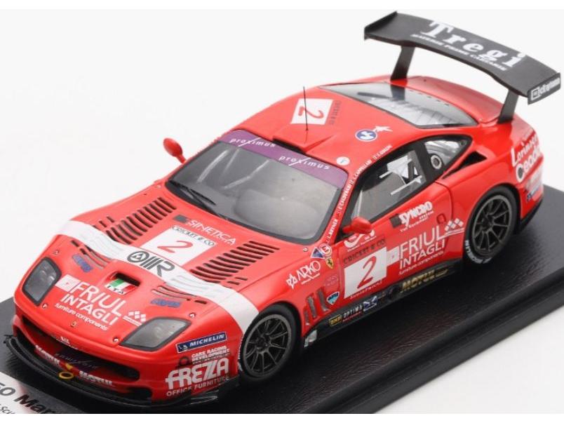 Ferarri 550 Maranello BMS 24H Spa 2004 Winner #2 Cappellari/Gollin/Bryner/Calderar 1:43 Scale Resin Car – Looksmart-Looksmart-Diecast Model Centre