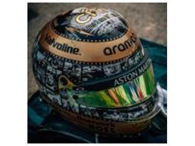 Fernando Alonso 2024 Mexican GP Helmet Aston Martin Aramco Formula One Team 1:5 Scale Spark Replica-Spark-Diecast Model Centre