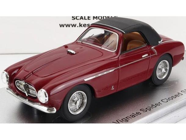Ferrari 212 Export Vignale ch.0110e Burgundy Cabriolet Top Up 1:43 Scale Kess Resin Model-Kess-Diecast Model Centre