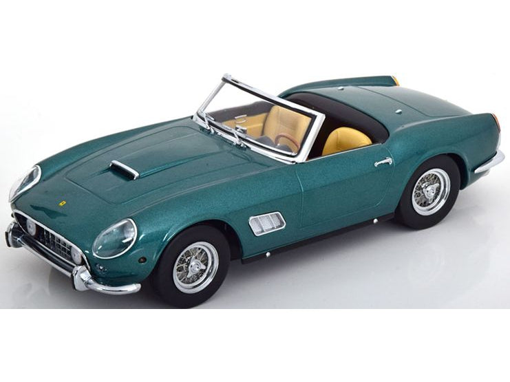 Ferrari 250 GT California Spyder 1960 green metallic/silver - 1:18 Scale Diecast Model Car-KK Scale-Diecast Model Centre