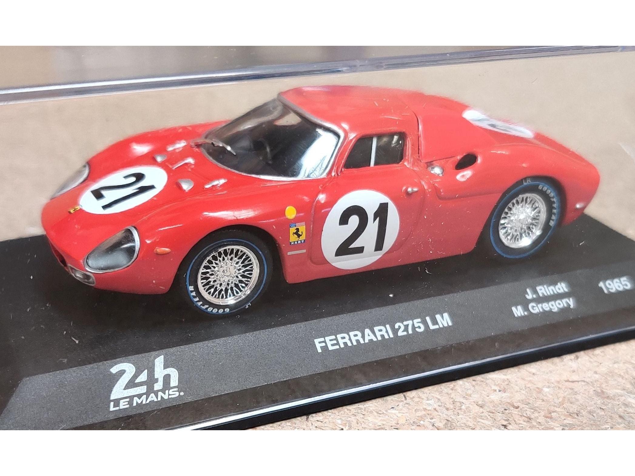 Ferrari 250 LM #21 Rindt Gregory Winner Le Mans 24H 1965 1:43 Scale Diecast Model Car (Cracked Case)-Unbranded-Diecast Model Centre