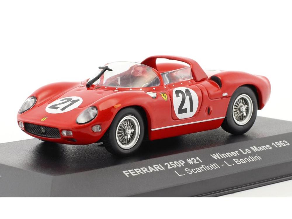Ferrari 250P #21 Winner 24h Le Mans 1963 Scarfiotti/Bandini 1:43 Scale IXO Diecast Model Car-IXO-Diecast Model Centre