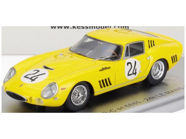 Ferrari 275 GTB/C sn.6885 Team Ecurie Francorchamps #24 3rd 24h Le Mans 1965 Wil 1:43 Scale Kess Resin Model-Kess-Diecast Model Centre