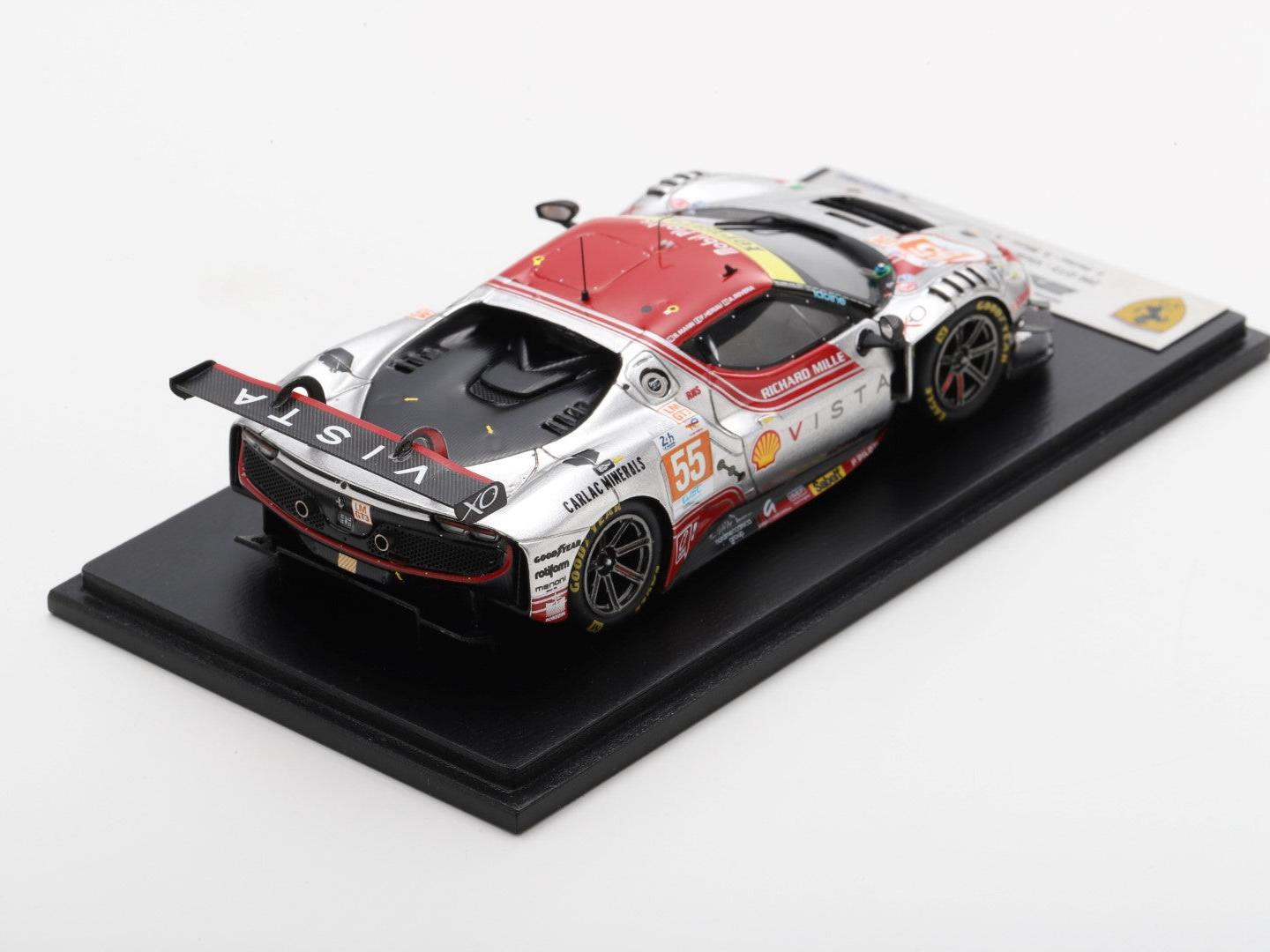 Ferrari 296 GT3 #55 Vista AF Corse Le Mans 24H 2024 Heriau/Mann/Rovera 1:43 Scale Looksmart Resin Model Car