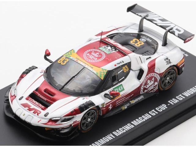Ferrari 296 GT3 #83 Harmony Racing Macau GT Cup FIA GT World Cup 2025 Ye Yifei 1:64 Scale Diecast Model Car – Looksmart-Looksmart-Diecast Model Centre