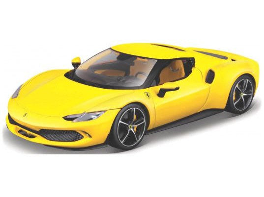 Ferrari 296 GTB 2023 yellow 1:18 Scale Model Car