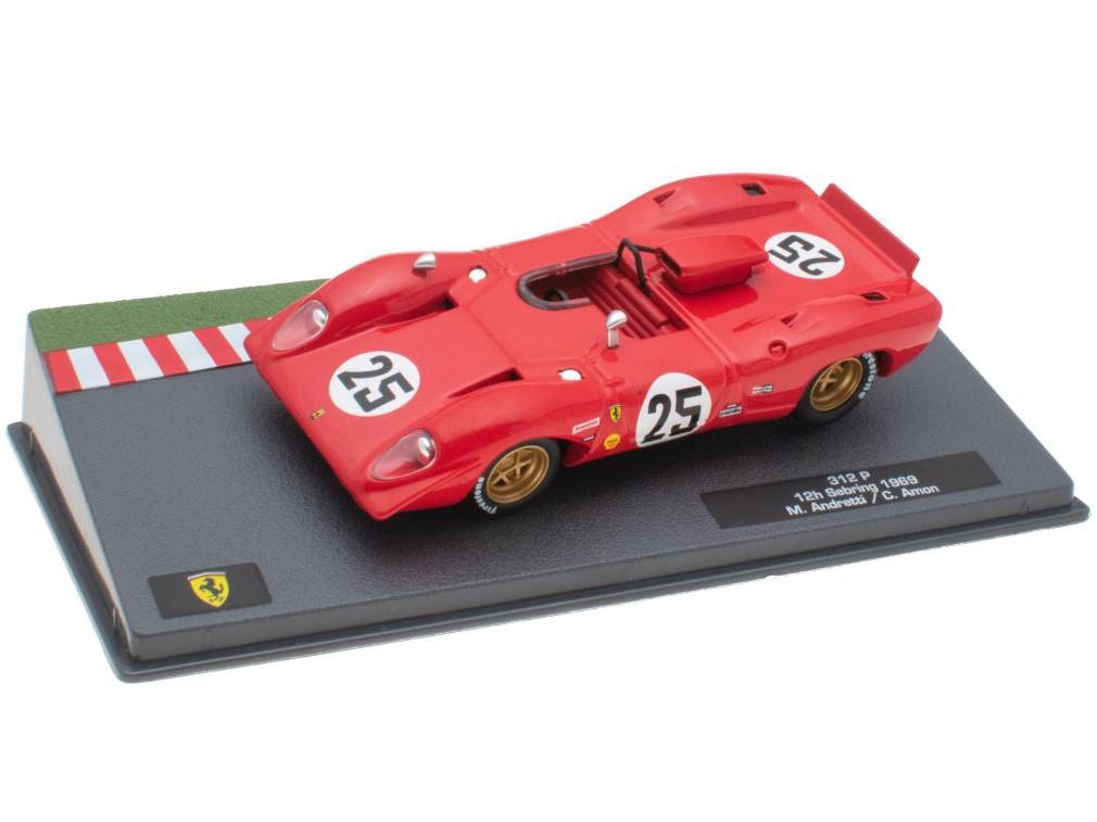 Ferrari 312 P - 12H Sebring 1969 1:43 Scale Diecast Model-Unbranded-Diecast Model Centre