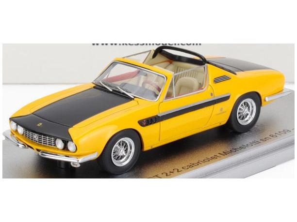 Ferrari 330 GT 2+2 sn.6109 Yellow/Black Michelotti Cabrio Open 1964 1:43 Scale Kess Resin Model-Kess-Diecast Model Centre