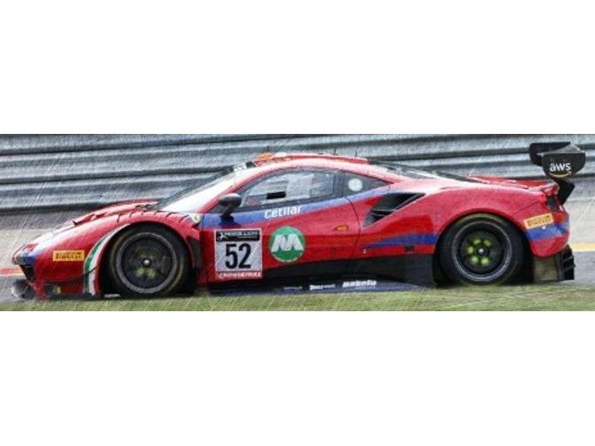 Ferrari 488 GT3 AF Corse 24H Spa 2022 Winner Pro-AM Cup #52 Costantini/Machiels 1:43 Scale Resin Car – Looksmart-Looksmart-Diecast Model Centre