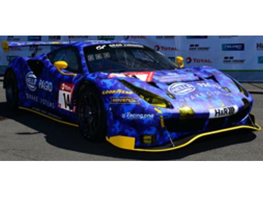 Ferrari 488 GT3 Hella Pagid Racing One 24H Nurburgring 2021 #14 Kohlhaas/Kohler/Jager 1:43 Scale Resin Car – Looksmart-Looksmart-Diecast Model Centre