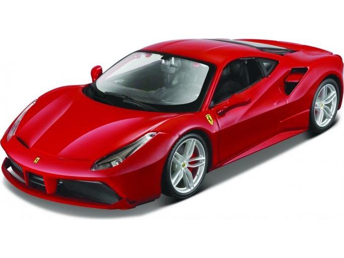 Ferrari 488 GTB Metal Kit Red 1:24 Scale Maisto-Maisto-Diecast Model Centre