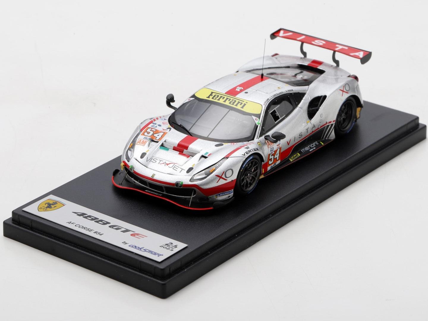 Ferrari 488 GTE EVO #54 AF Corse 24H Le Mans 2023 Flohr/Castellacci/Rigon 1:43 Scale Looksmart Resin Model Car