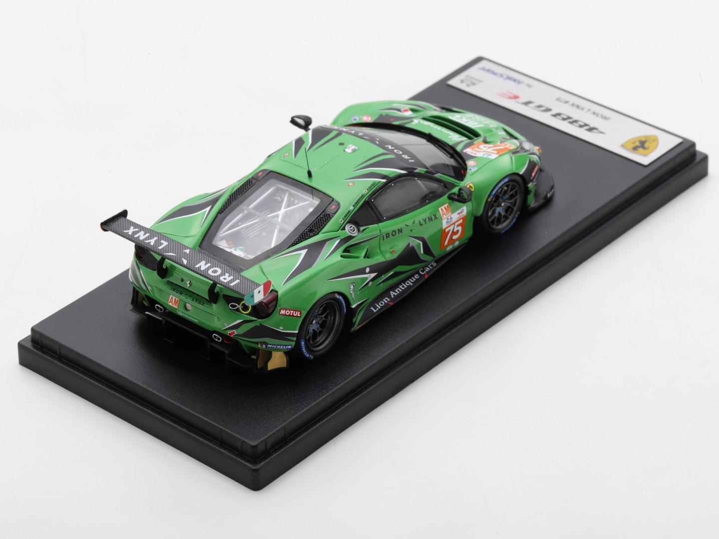 Ferrari 488 GTE EVO #75 Iron Lynx 24H Le Mans 2022 Ehret/Hook/Varrone 1:43 Scale Looksmart Resin Model Car