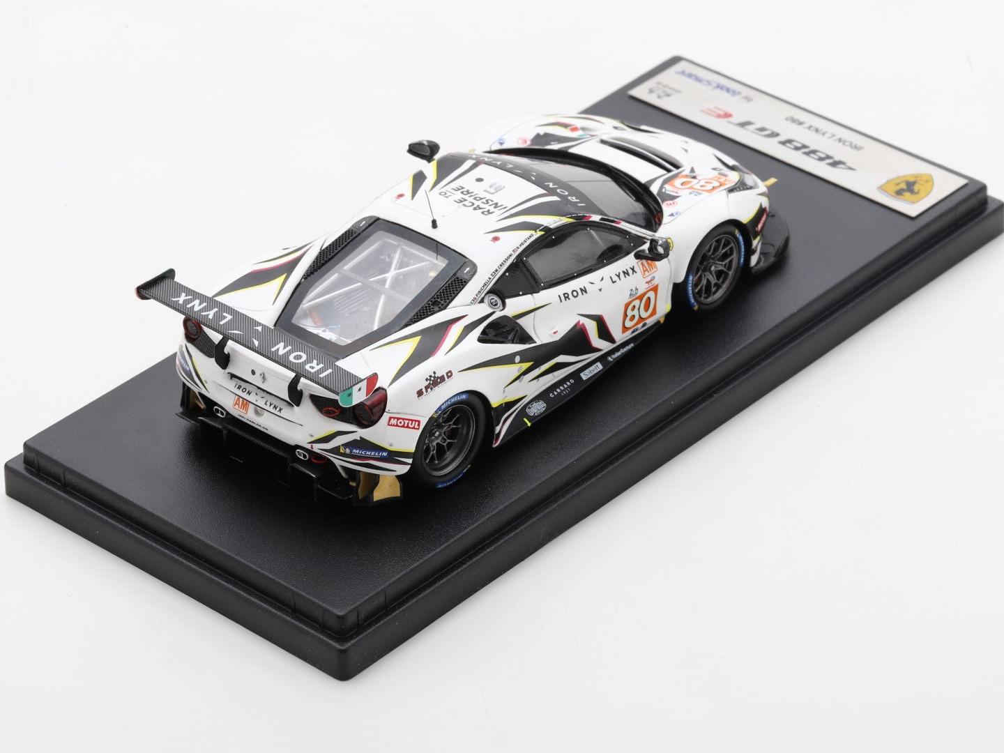 Ferrari 488 GTE EVO #80 Iron Lynx 24H Le Mans 2022 Cressoni/Fisichella/Heistand 1:43 Scale Looksmart Resin Model Car