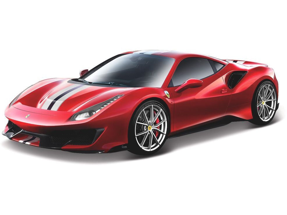 Ferrari 488 Pista red - 1:24 Scale Model Car-Bburago-Diecast Model Centre