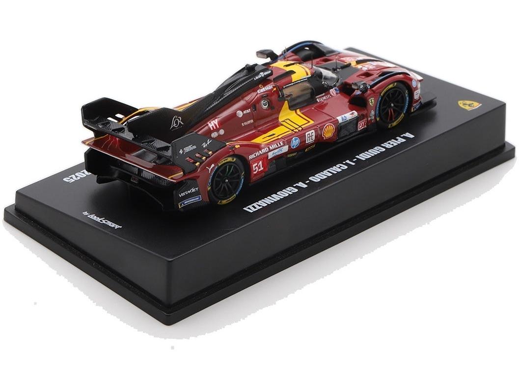 Ferrari 499P #51 AF Corse 3rd Le Mans 24H 2025 A. Pier Guidi/J. Calado/A. Giovinazzi 1:64 Scale Diecast Model Car – Looksmart-Looksmart-Diecast Model Centre