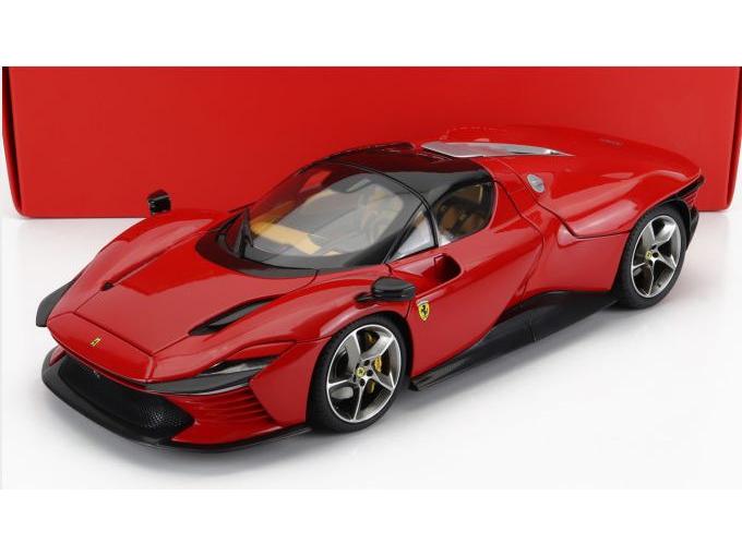 Ferrari Daytona SP3 Closed Roof Red 1:18 Scale Bburago Diecast Model Car-Bburago-Diecast Model Centre