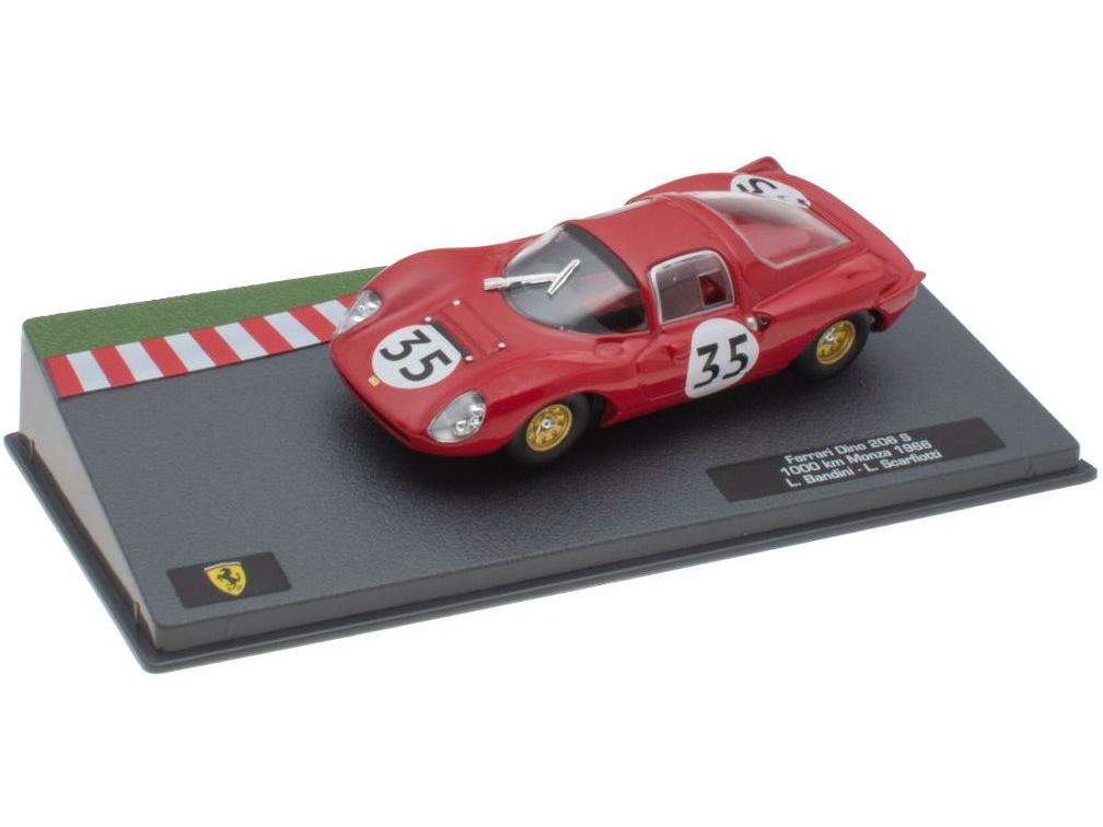 Ferrari Dino 206 1000 Km Monza 1966 1:43 Scale Diecast Model-Unbranded-Diecast Model Centre