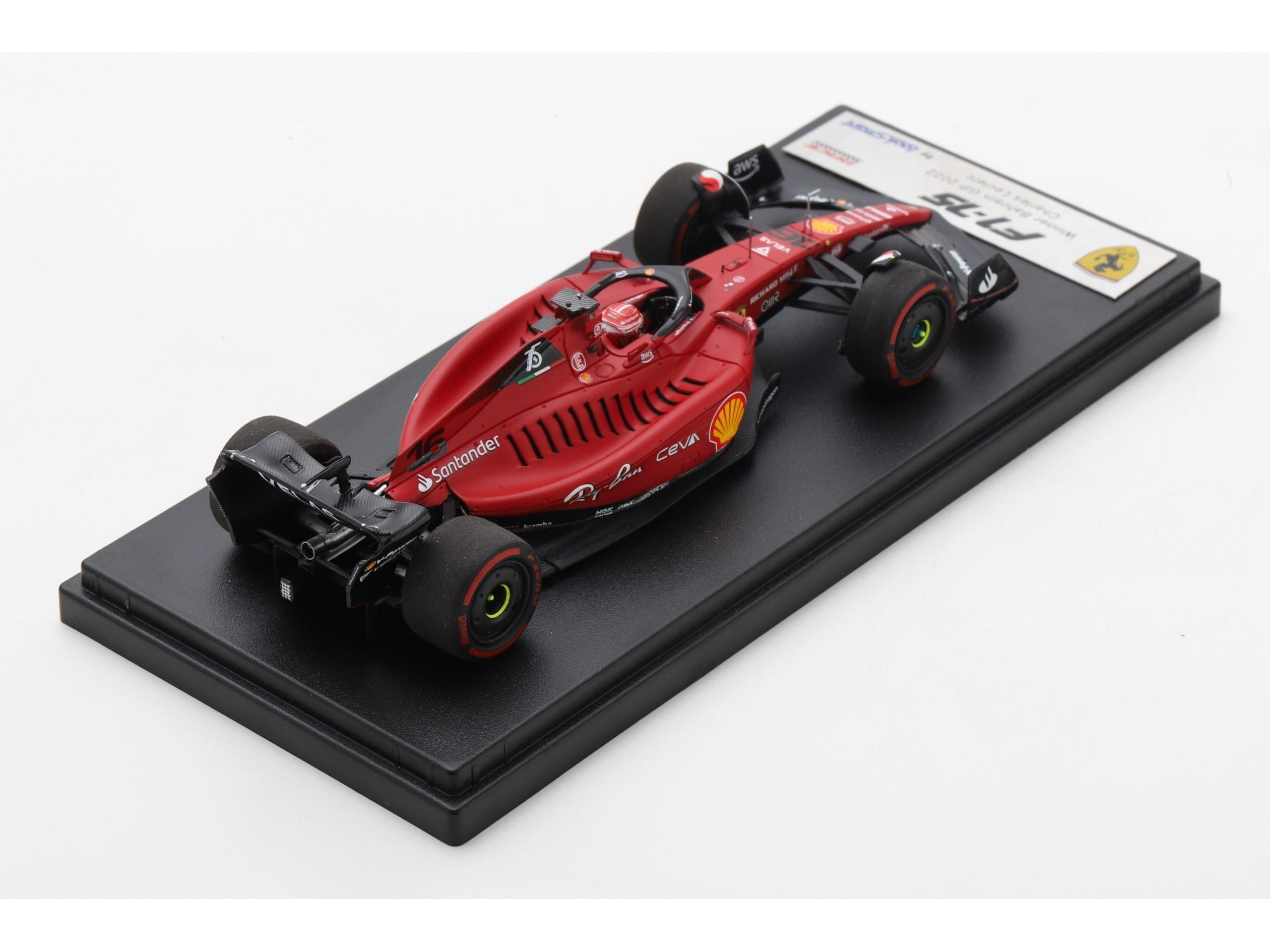 Ferrari F1-75 #16 Winner Bahrain GP 2022 Charles Leclerc 1:43 Scale Looksmart Resin Model Car-Looksmart-Diecast Model Centre