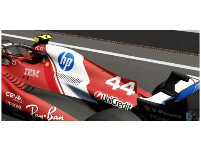 Ferrari F1 SF-25 F1Miami GP 2025 #44 Lewis Hamilton w/Case 1:18 Scale Bburago Diecast Model Car-Bburago-Diecast Model Centre