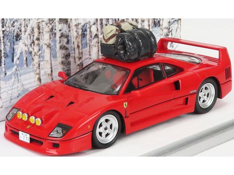 Ferrari F40 Snow Japan Drifting 1993 Red 1:43 Scale Kess Resin Model-Kess-Diecast Model Centre