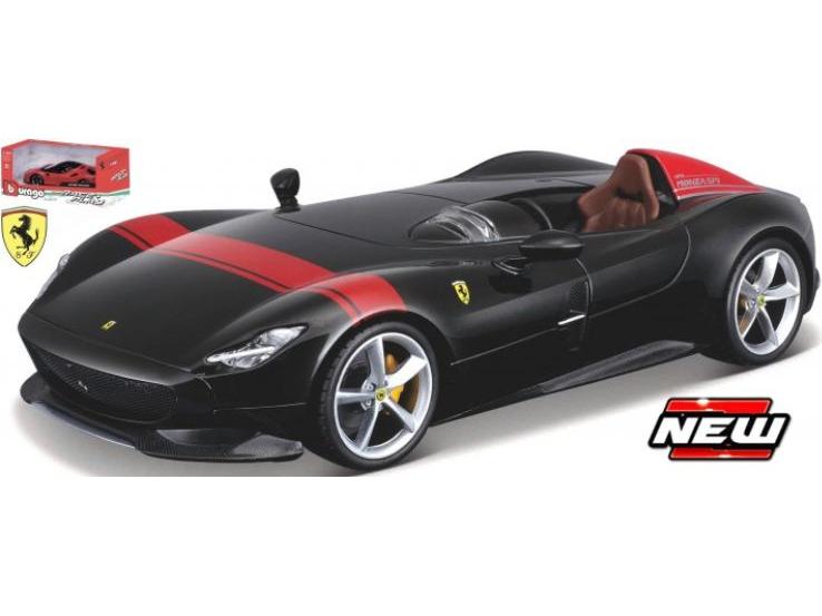Ferrari Monza SP1 Black 1:24 Scale Diecast Model Car – Bburago-Bburago-Diecast Model Centre