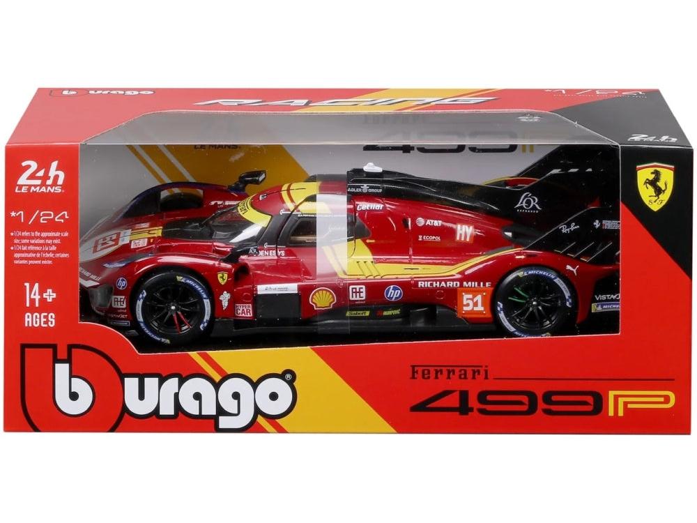Ferrari Racing 499P AF Corse #51 Le Mans Hypercar 2025 1:24 Scale Diecast Car – Bburago-Bburago-Diecast Model Centre