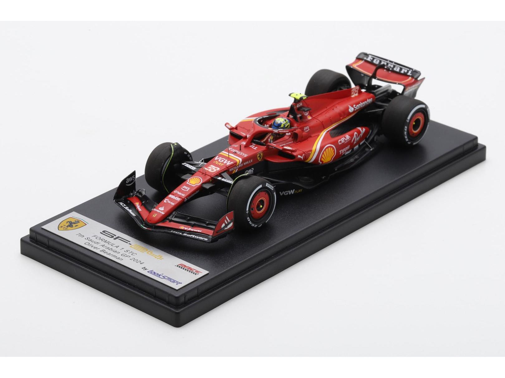 Ferrari SF-24 #38 7th Saudi Arabian GP 2024 Oliver Bearman 1:43 Scale Looksmart Resin Model Car-Looksmart-Diecast Model Centre