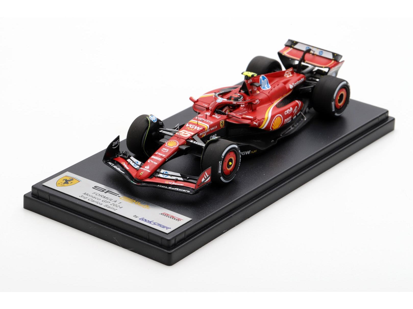 Ferrari SF-24 #55 3rd Monaco GP 2024 Carlos Sainz 1:43 Scale Looksmart Resin Model Car-Looksmart-Diecast Model Centre