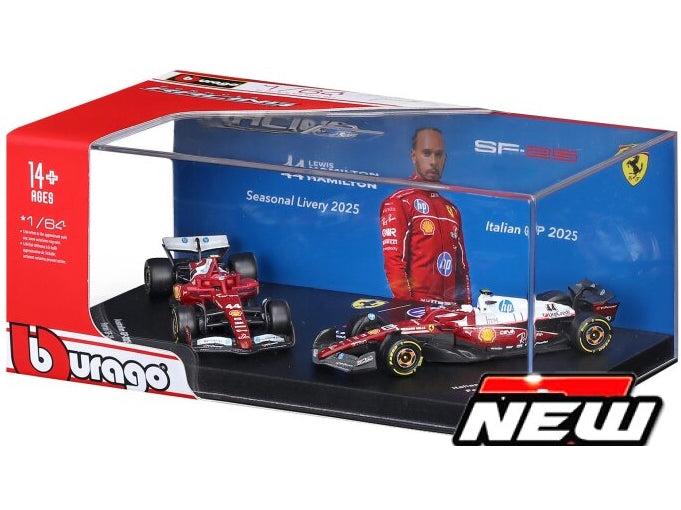 Ferrari SF-25 2 Pack Premium #16 F1 2025 Charles Leclerc 1:64 Scale Diecast Cars – Bburago-Bburago-Diecast Model Centre