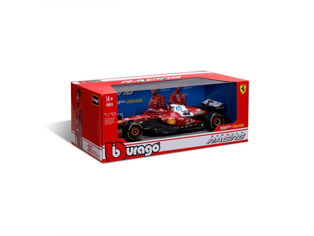 Ferrari SF-25 Charles Leclerc #16 F1 2025 1:18 Scale Bburago Diecast Model-Bburago-Diecast Model Centre