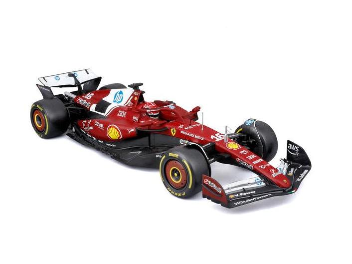 Ferrari SF-25 Charles Leclerc #16 F1 2025 1:18 Scale Bburago Diecast Model-Bburago-Diecast Model Centre