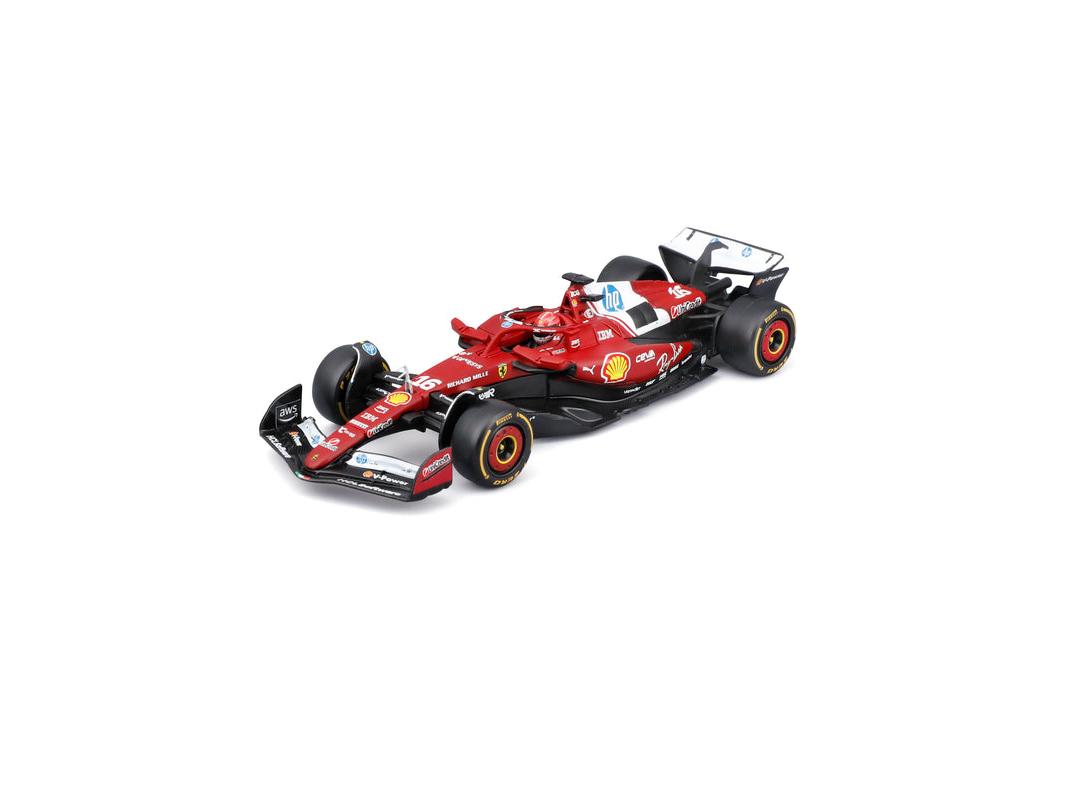 Ferrari SF-25 F1 2025 #44 Lewis Hamilton w/Helmet 1:43 Scale Bburago Diecast Model Car-Bburago-Diecast Model Centre