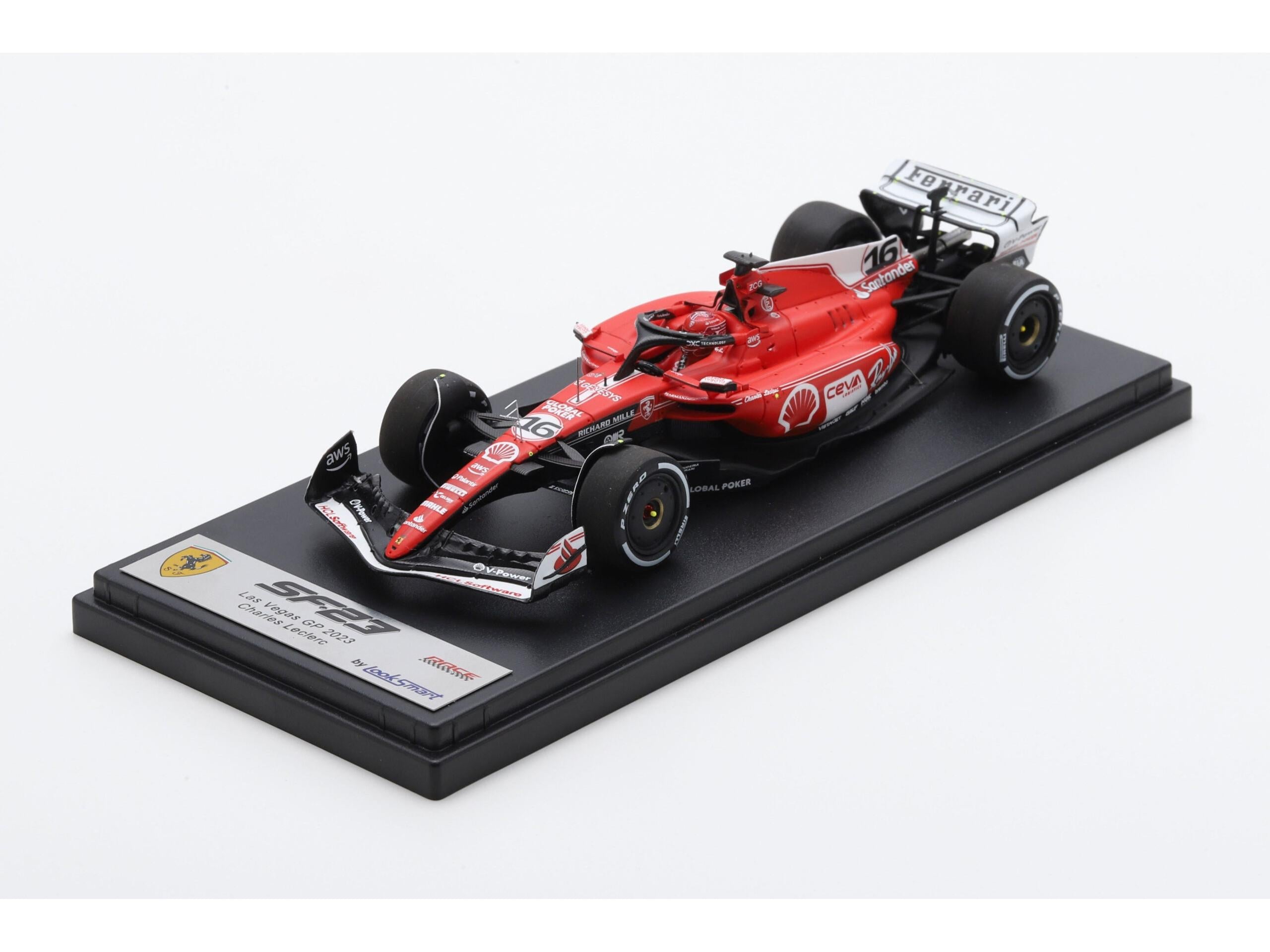 Ferrari SF23 #16 Las Vegas GP 2023 Charles Leclerc 1:43 Scale Looksmart Resin Model Car-Looksmart-Diecast Model Centre