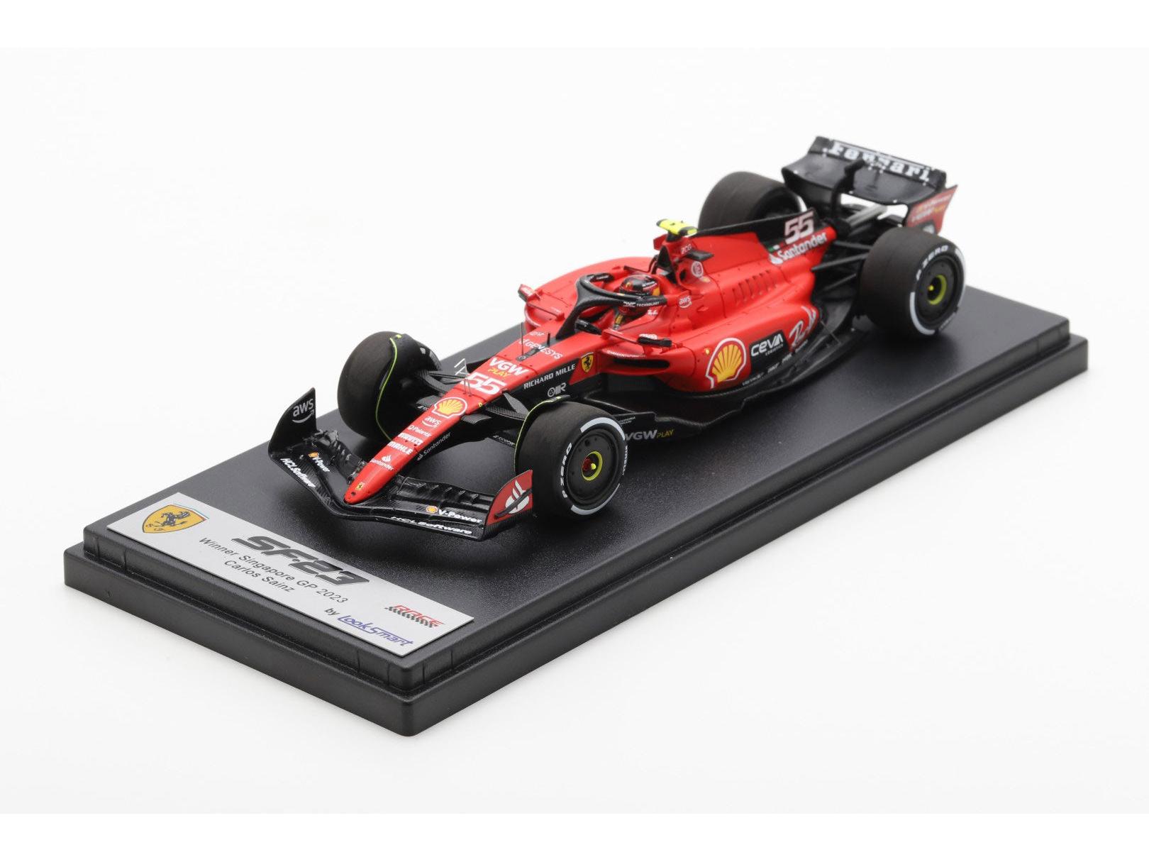 Ferrari SF23 #55 Winner Singapore GP 2023 Carlos Sainz 1:43 Scale Looksmart Resin Model Car-Looksmart-Diecast Model Centre