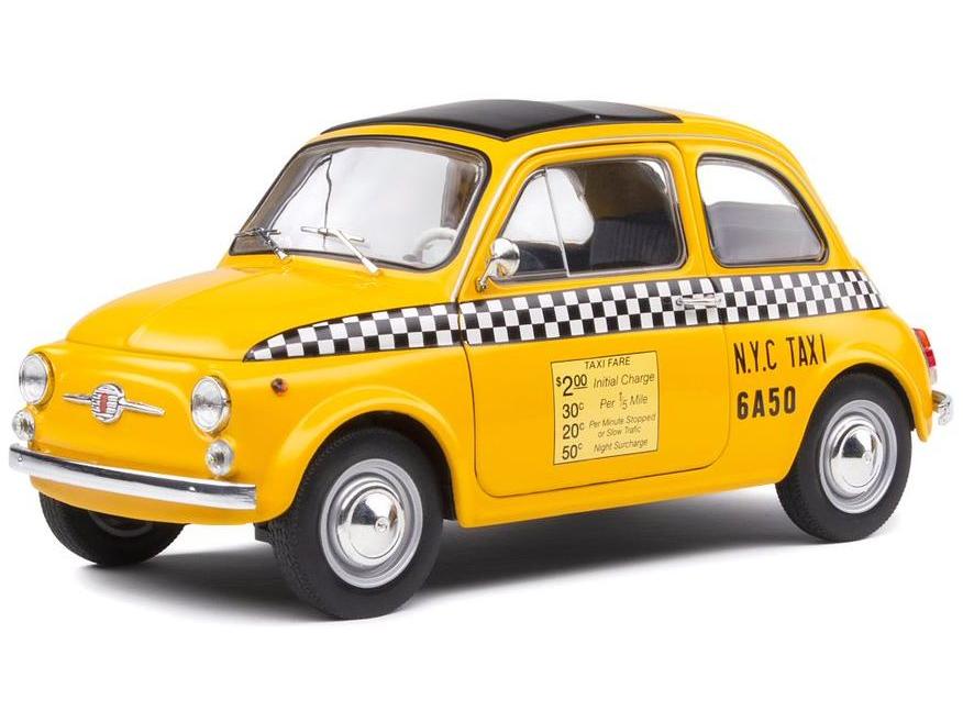 Fiat 500 Taxi NYC 1965 1:18 Scale Solido Diecast Model-Solido-Diecast Model Centre