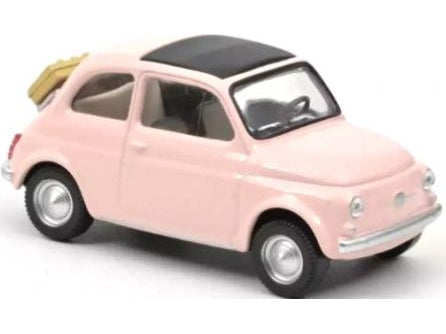 Fiat 500F 1965 light pink - 1:43 Scale Diecast Model Car-Norev-Diecast Model Centre