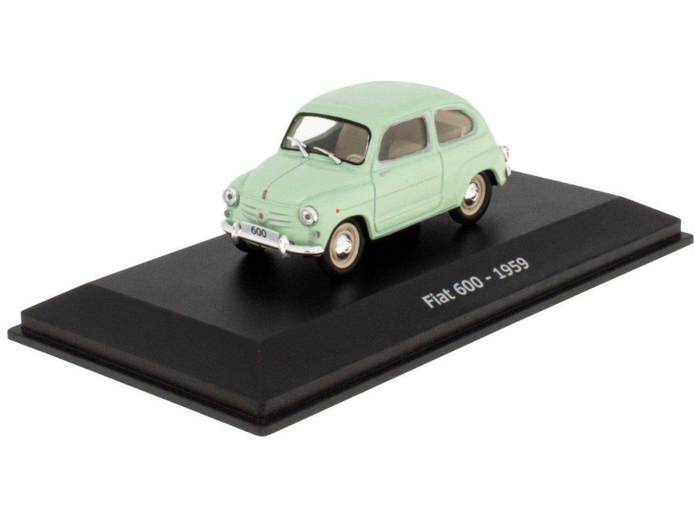 Fiat 600 1959 Green 1:43 Scale Unbranded Diecast Model-Unbranded-Diecast Model Centre