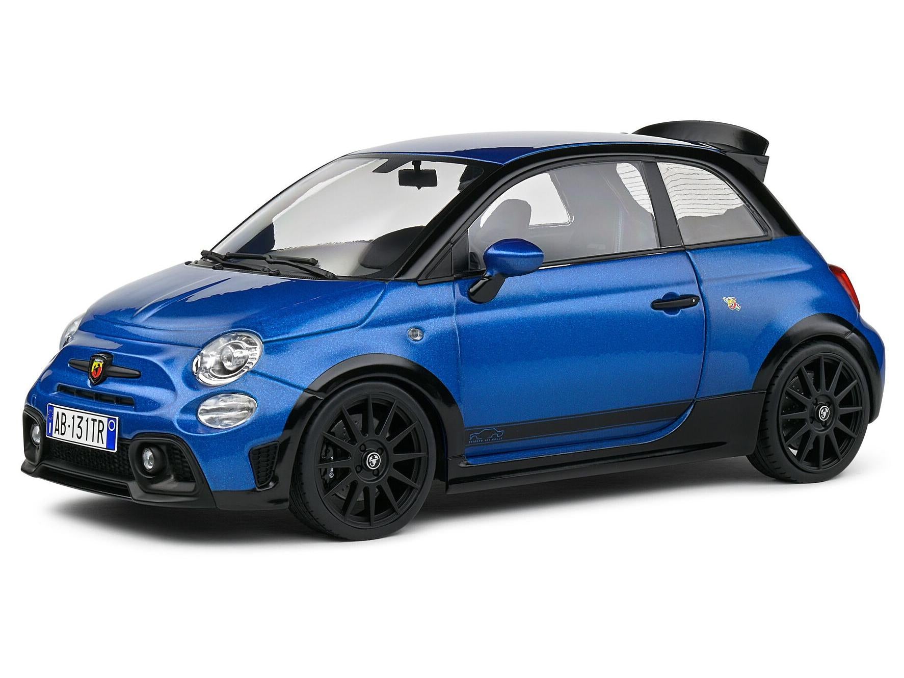 Fiat 695 Abarth Tributo 131 Rally 2022 Blue 1:18 Scale Solido Diecast Model-Solido-Diecast Model Centre