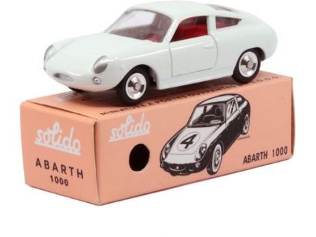 Fiat Abarth 1000 White 1:43 Scale Solido Diecast Model-Solido-Diecast Model Centre