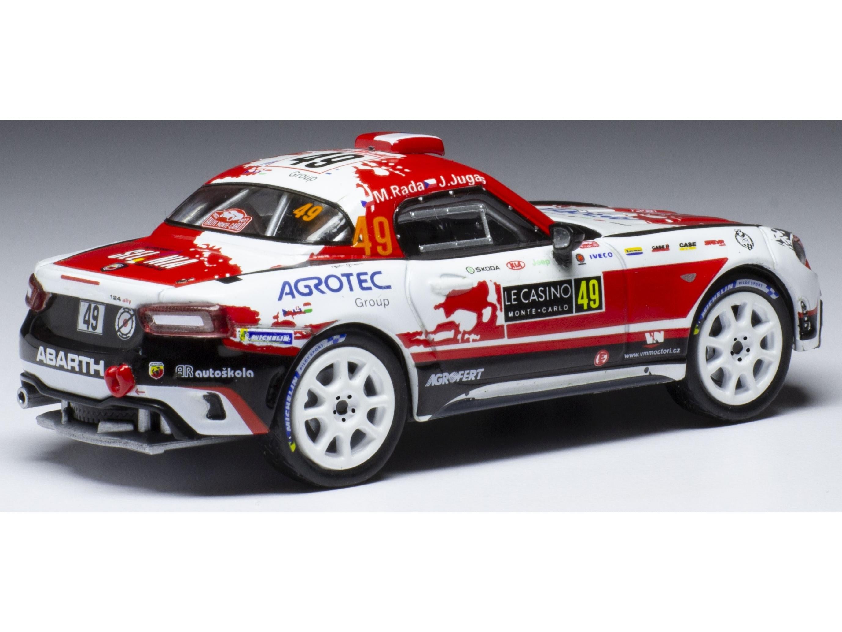 Fiat Abarth 124 RGT #49 WRC Monte Carlo 2022 M.Rada/J.Jugas 1:43 Scale IXO Diecast Model Car-IXO-Diecast Model Centre